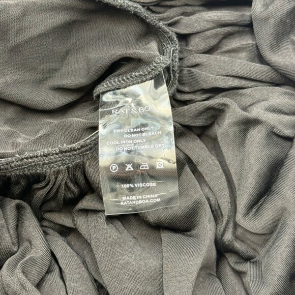 🆕 RAT & BOA 🧿 NWOT Lui Sheer Mesh Long Sleeve Mini Dress, Black - Sz L - Picture 14 of 16